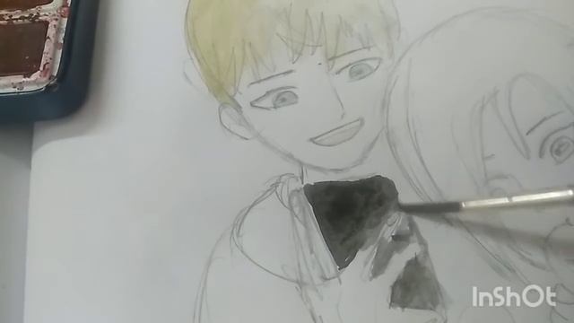 How To Draw Armin X Annie [Attack On Titan]