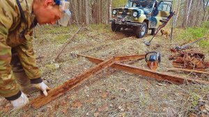 Сбежал в лес из города! С металлоискателем  по тайге.