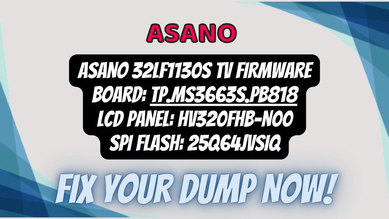 TP.MS3663S.PB818 ASANO 32LF1130S TV firmware dump. смотреть онлайн