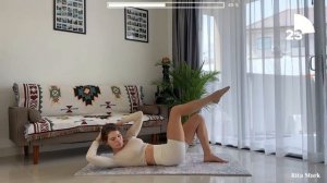 Day 3 - 10 Min Tiny Waist & Abs Sculpt - Hourglass Waist Pilates Challeng | Rita Mark