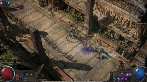 POE2 ведьма, хаос. Исправил билд