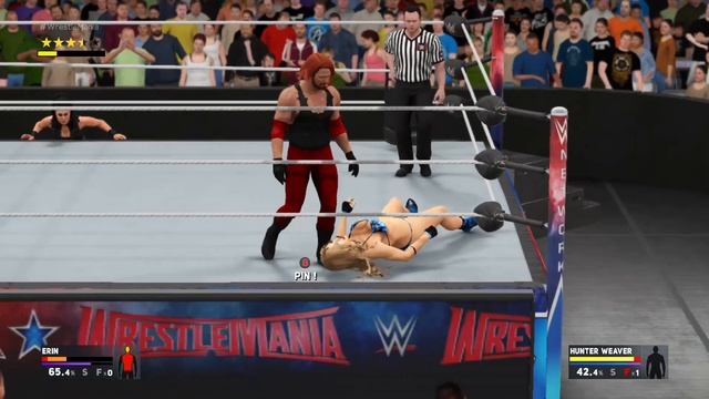 WWE 2K17 Amazon Erin vs Hunter Weaver - Mixed Match смотреть онлайн