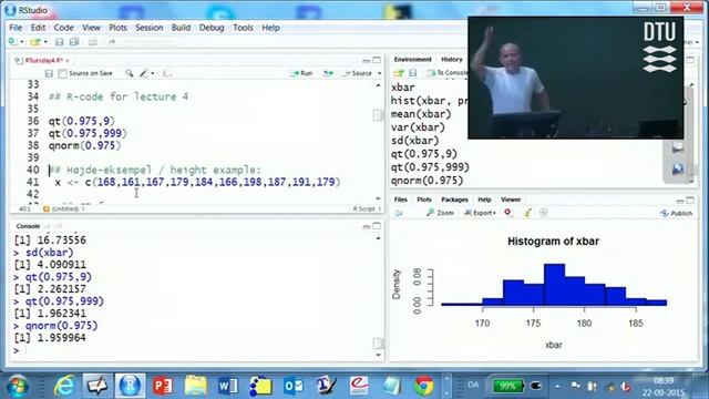 Lec 4C: The (one-sample) confidence interval for the mean, with example смотреть онлайн
