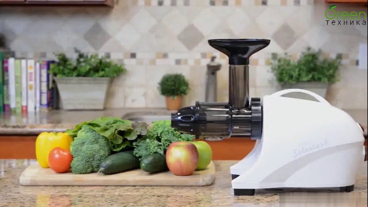 Горизонтальная шнековая соковыжималка Tribest Solostar 4 смотреть онлайн
