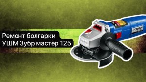 Ремонт болгарки УШМ Зубр  мастер 125 1100 Вт 10 апреля.
