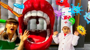 Брозаврики играют в детском парке Что внутри человека Развивающее и обучающее видео для детей