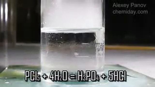 Реакция пентахлорида фосфора с водой смотреть онлайн