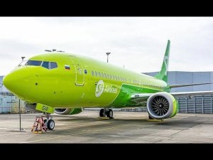 Взлет Boeing 737-800 с аэропорта Толмачёво.  г.  Новосибирск.  Вид из окна.