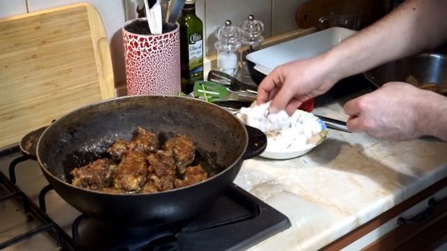 Телятина с овощами под винным соусом смотреть онлайн