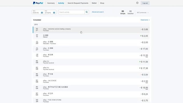 Отчеты по остаткам и оборотам денежных средств на PayPal смотреть онлайн