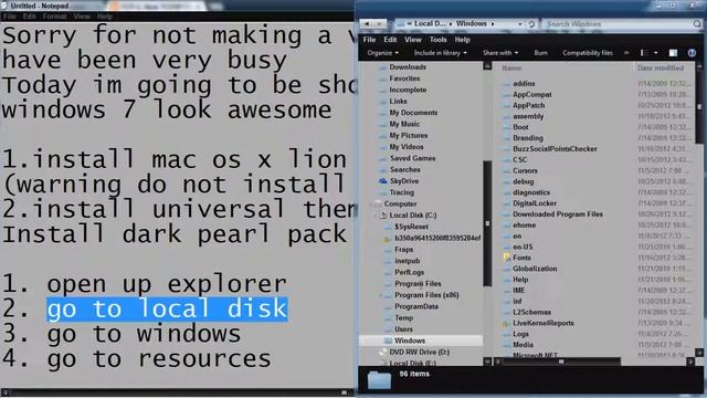 How to make windows 7 look awesome смотреть онлайн