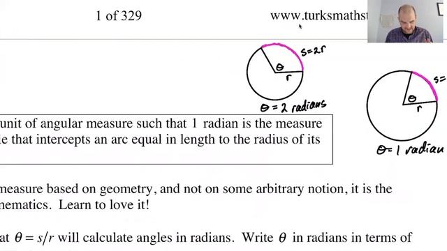 Radians and Arc Length pg 2, pt 1 смотреть онлайн