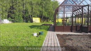 Теплица 6х3.5 с алюминиевыми встроенными грядками