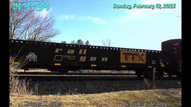 2/12/23 BNSF Mendota Sub Trains w/ RS3L, KCS, CN Thundercab, Odd K5H смотреть онлайн