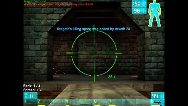 Codex on Godlike with 0 deaths by Tokyo (No.6) [Unreal Tournament '99] смотреть онлайн