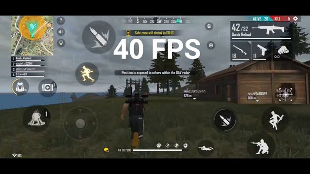 15 FPS vs 20 FPS vs 30 FPS vs 40 FPS vs 50 FPS vs 60 FPS Test FPS in game Free fire смотреть онлайн
