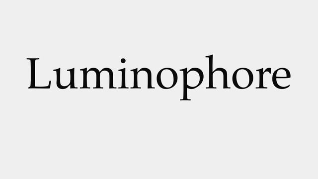 How to Pronounce Luminophore смотреть онлайн