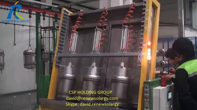 Wet Enamel Coating Machine for Water Heater Production for Egypt, UAE and Turkey смотреть онлайн