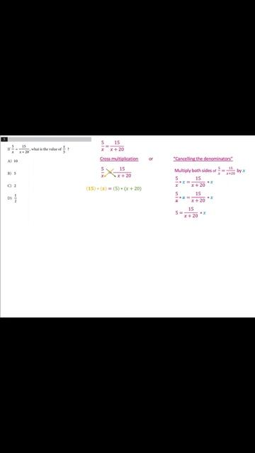 4 SAT Math Test 3 Question 5 Part 3 смотреть онлайн