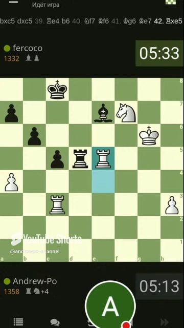 Рапид 10+0. Шахматы на lichess.org #игры #шахматы #chess #шортс #gaming #andrewpo смотреть онлайн
