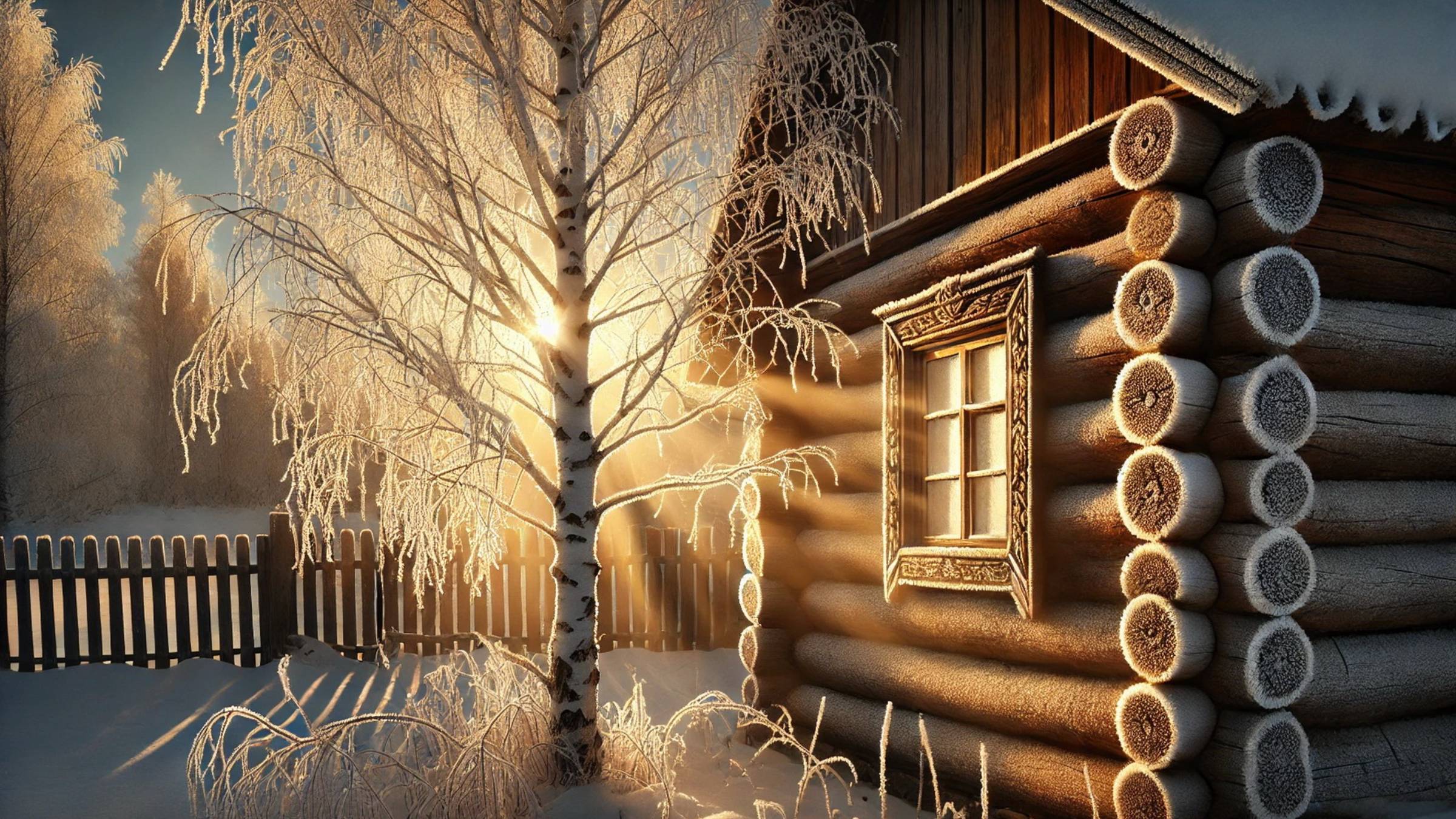 Белая береза под моим окном [Сергей Есенин] смотреть онлайн