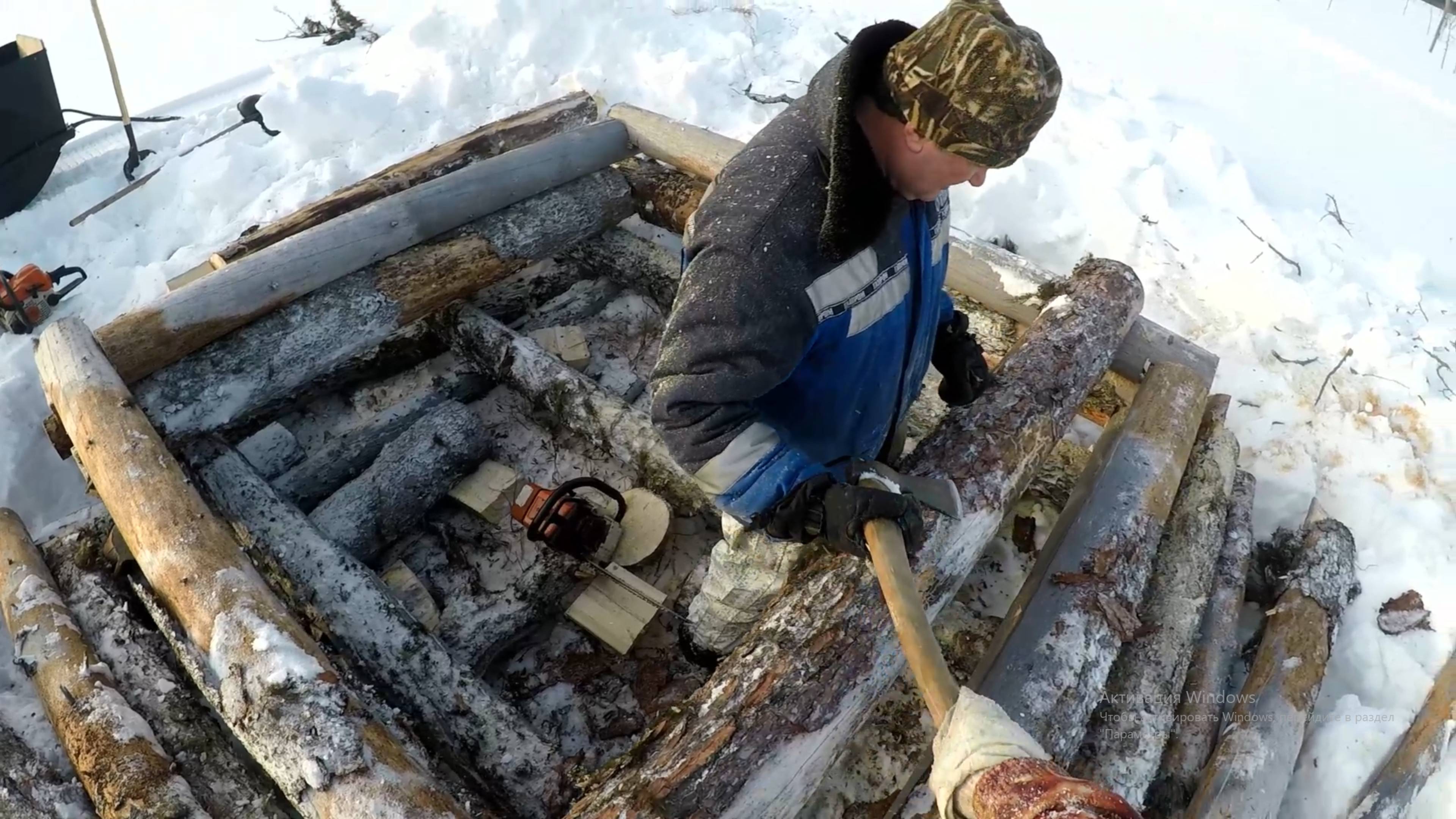 СТРОИМ СКРАДОК для охоты на гуся!  ЧАСТЬ 1