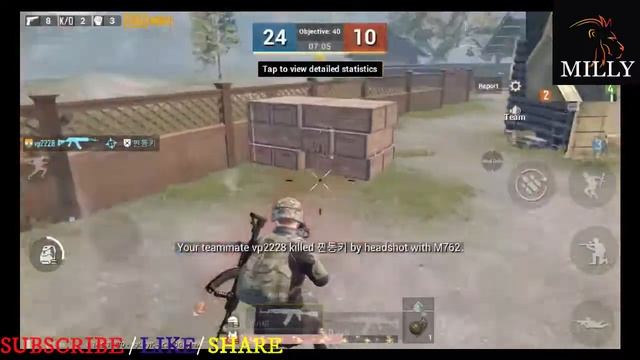 23. kills 40 killed 16 tdm pubg rush gameplay milly gaming смотреть онлайн