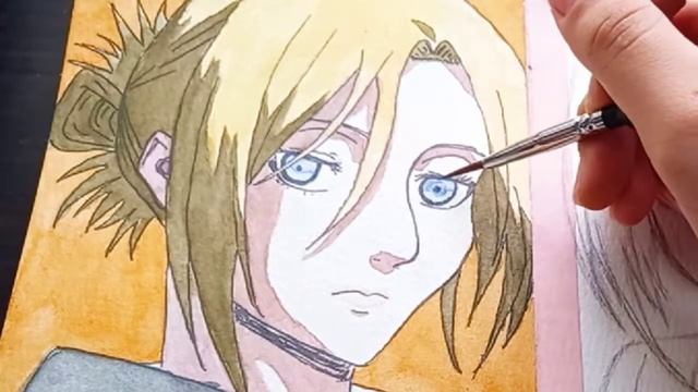 [paint With Me #5] Annie & Christa From Attack On Titan ✨