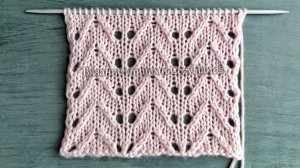 Лаконичный ажурный узор для вязания джемпера, топа, палантина