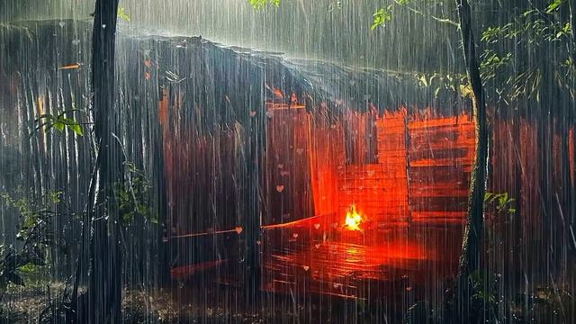 HEAVY RAIN at Night for Sleeping, and relax смотреть онлайн