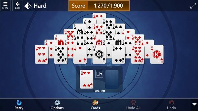 Microsoft Solitaire Collection: Pyramid - Hard - August 5, 2021 смотреть онлайн