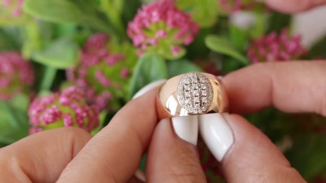 Золотое кольцо с цирконием арт. 171021.09.35.пе-40 смотреть онлайн