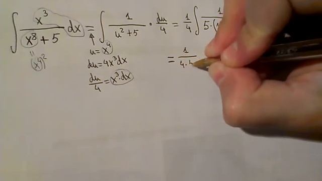 Integral of x^3/(x^8+5) (substitution) смотреть онлайн