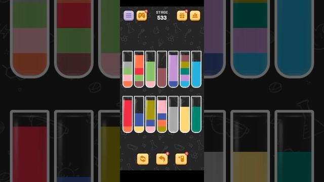 Water Sort Quest Level 533 Solution Walkthrough Without Any Revert