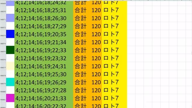 Lotto 7 all combinations ロト7 7x37 Summa 120 Video 92 смотреть онлайн