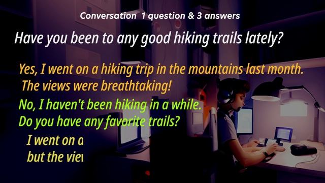 Listening to conversations in Q&A | SmallTalk in 1 Question & 3 Answers to practice English. смотреть онлайн
