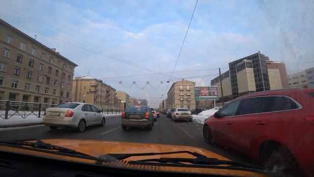 На машине по Питеру. Витебский проспект. смотреть онлайн