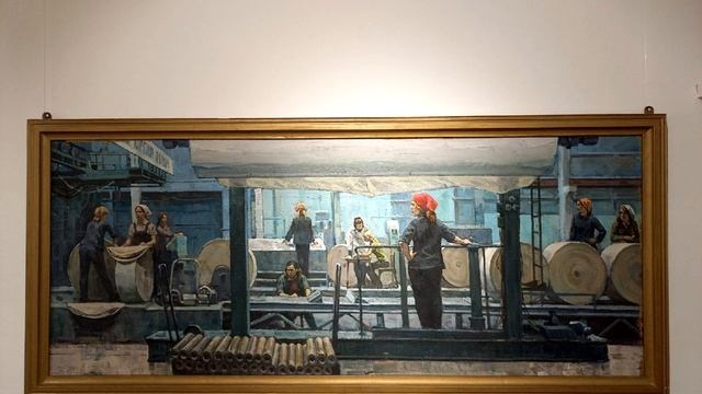 Ермолин.Р.Н. Сыктывкарские бумажницы. 1974. Оргалит, масло. смотреть онлайн