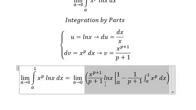 Calculus Help: For which value of p does ∫_0^1 x^p lnx dx converges? - Techniques смотреть онлайн