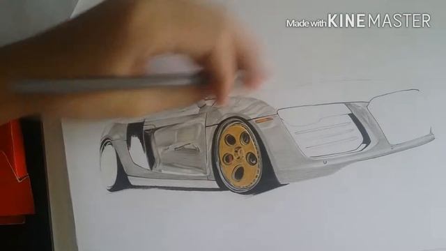 Audi R8 timelapse drawing | @n0bler0t | Rotiform смотреть онлайн