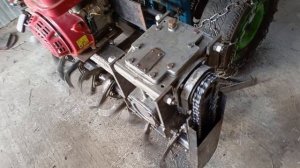 Самодельная автономная фреза на минитрактор. Пробный запуск.