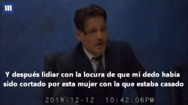 Johnny Depp da su declaración ante el abuso de su ex esposa Amber Heard. смотреть онлайн