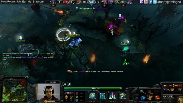 Dota 2 Oracle Ranked Gameplay with Live Commentary смотреть онлайн