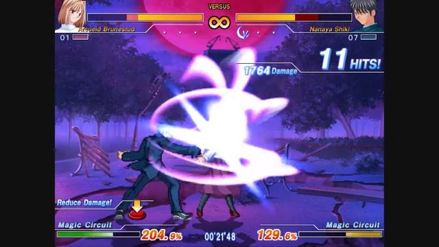 Melty Blood AC - Nanaya Shiki Vs Arcueid Brunestad.wmv смотреть онлайн