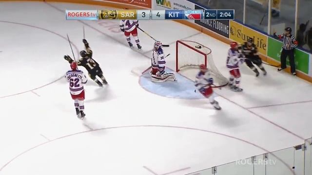 Oct 07, 2016 OHL: Nikita Korostelyov goal vs Kitchener Rangers смотреть онлайн