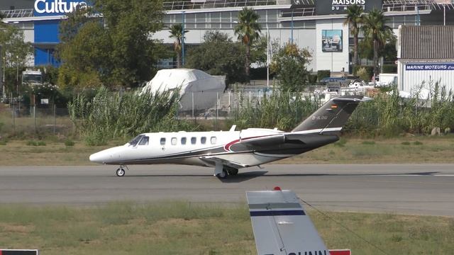 Cessna 525A CitationJet CJ2+ | Sylt Air | D-ILOU | Taking-off From Cannes [4K]