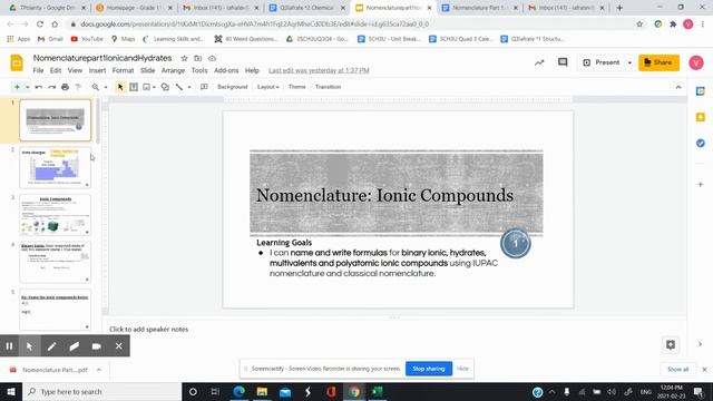 Binary Ionic Compounds смотреть онлайн