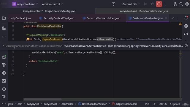 074 Load login user details in Spring Security смотреть онлайн
