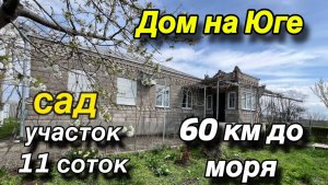 Дом на Юге 60 км до МОРЯ/ САД, участок 11 соток