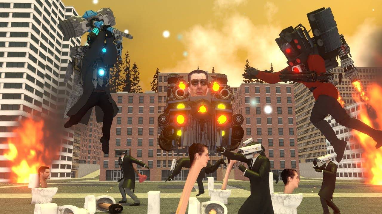 СКИБИДИ ВТОРГЛИСЬ В ГОРОД. ЭПИЗОД 1 смотреть онлайн